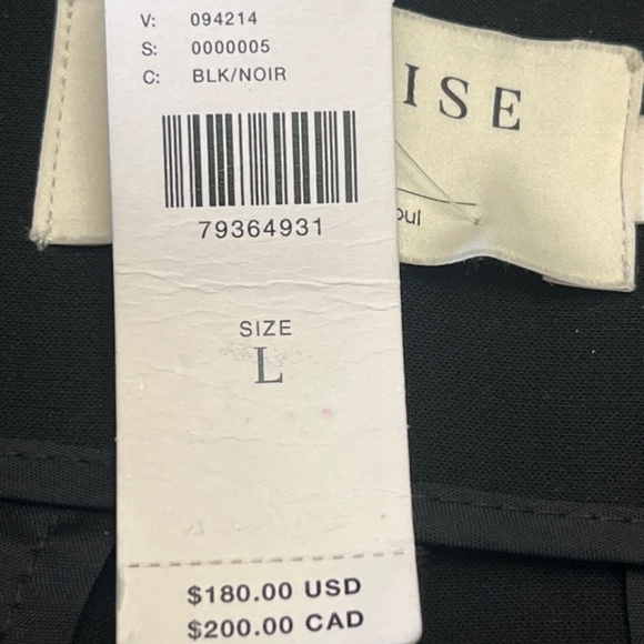 NWT Gorgeous Exquise Black Pants with Gold Buckle Detail From Anthropologie. Lg. - Picture 13 of 16